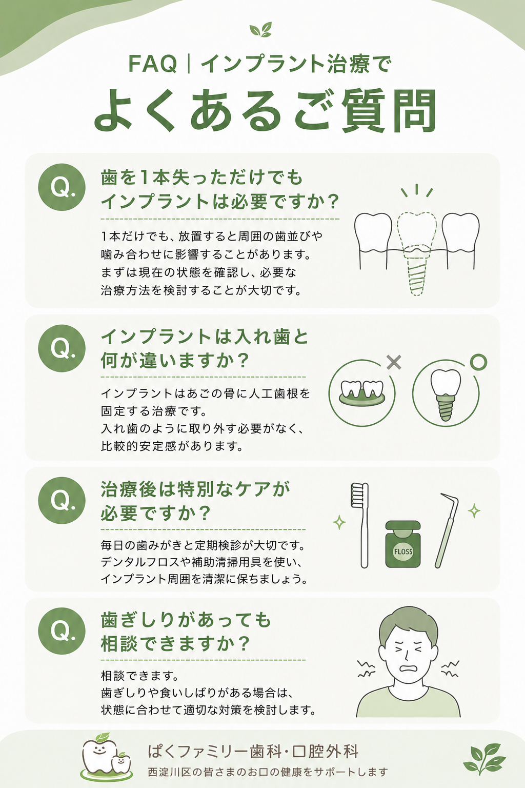 西淀川区 歯医者 インプラント治療を検討中の方へ